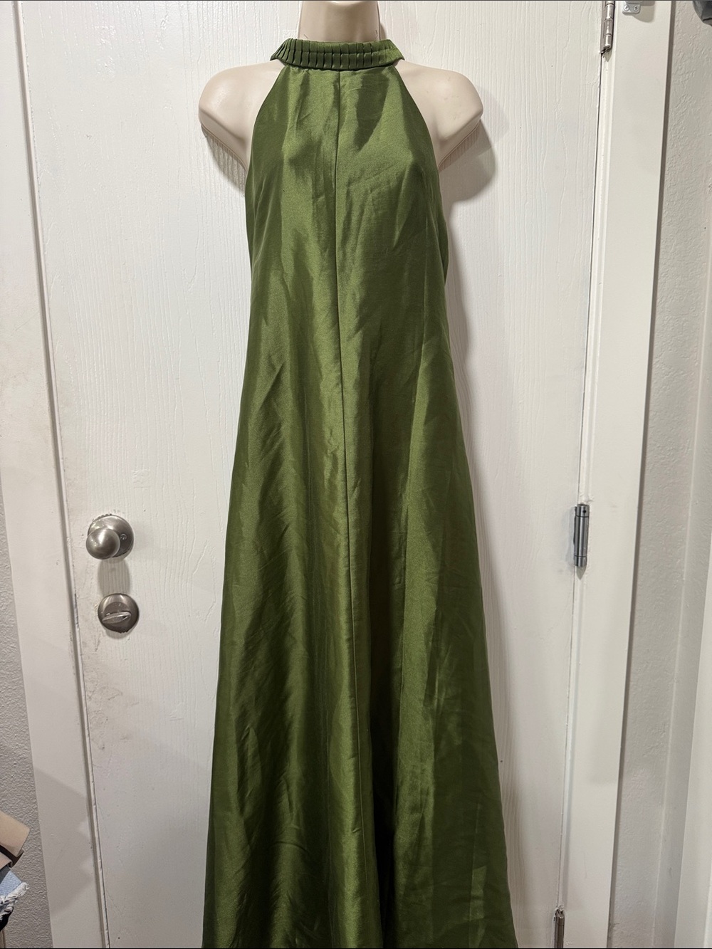 Leon Max 
 Green Halter Maxi Dress